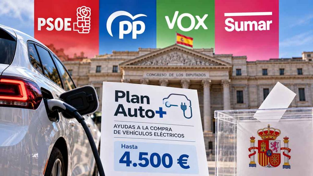 Adiós al Plan Auto+? Qué puede pasar con las ayudas al coche eléctrico tras las elecciones