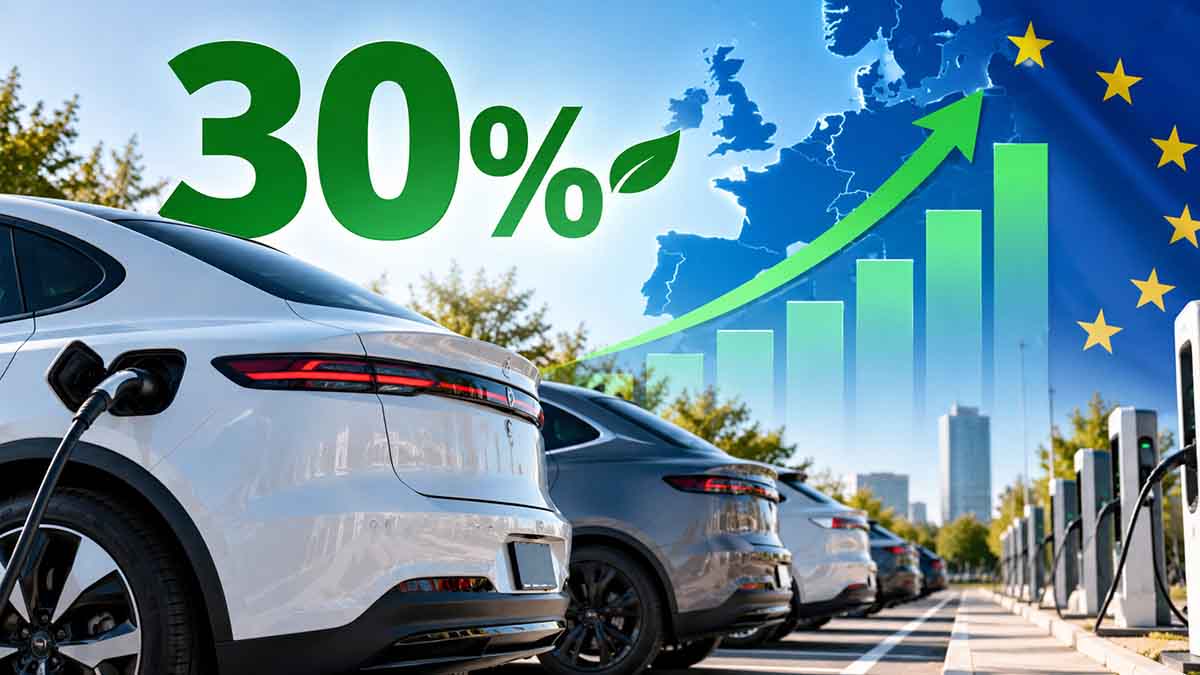 1 de cada 3 coches matricualdos en europa fueron eléctricos