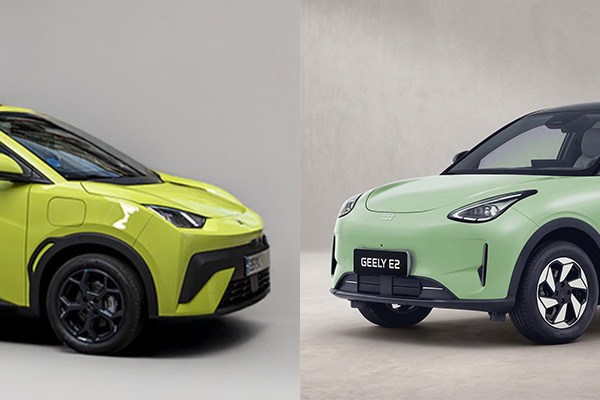 BYD Dolphin surf vs Geely e2 comparativa