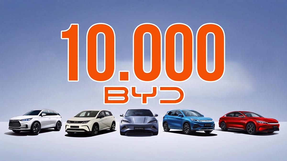 BYD supera los 10.000 coches eléctricos matriculados en España en 2026
