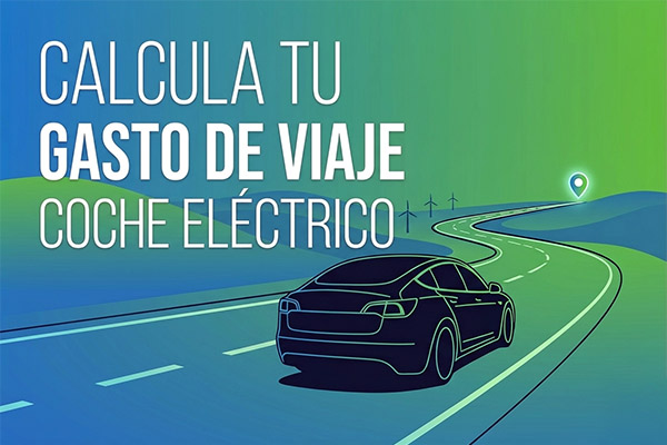 Calcula el gasto de un viaje en coche eléctrico