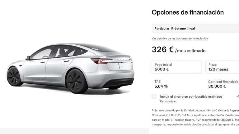 Estas son las mejores opciones de financiación para comprar un Tesla Model 3