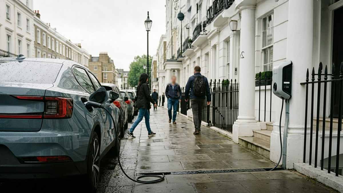 Inglaterra permite instalar cargadores para coches eléctricos en aceras sin permiso urbanístico
