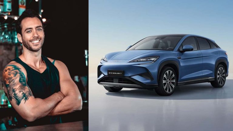 Jordi Wild llega al volante de un BYD Sealion 7 a su primer programa de la temporada de verano