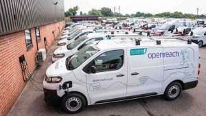 La empresa británica encargada de la infraestructura de telecomunicaciones ya dispone de 7.000 furgonetas eléctricas