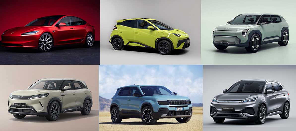 Los 10 coches eléctricos más vendidos en noviembre de 2025 en España