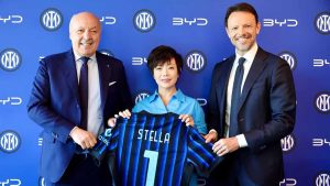 Los jugadores del Inter de Milán conducirán los coches eléctricos de BYD