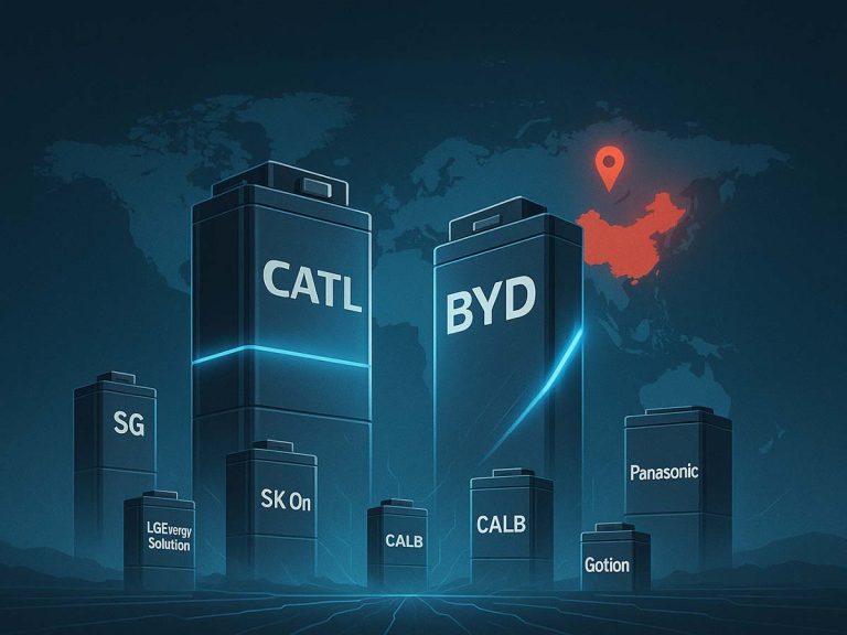 Más del 50% del mercado mundial de baterías EV están en manos de dos empresas chinas