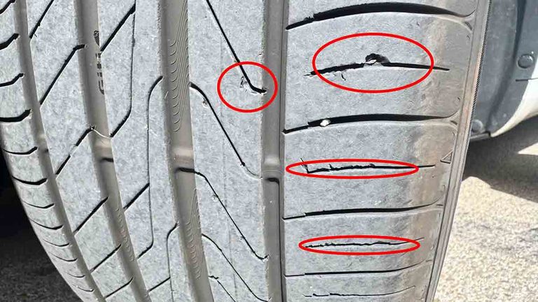Problemas con los neumáticos Giti del Tesla Model 3 Standard