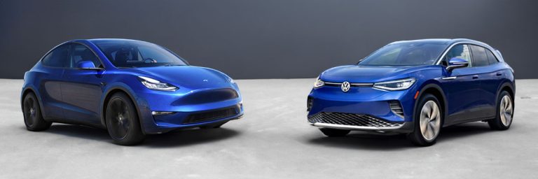 Tesla Model Y vs Volkswagen ID4 - Comparativa