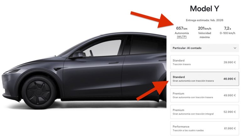 Tesla sorprende con una nueva versión del Tesla Model Y Standard con más autonomía