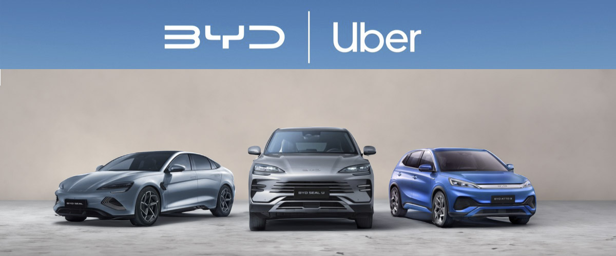 Uber compra 100.000 coches eléctricos al fabricante BYD