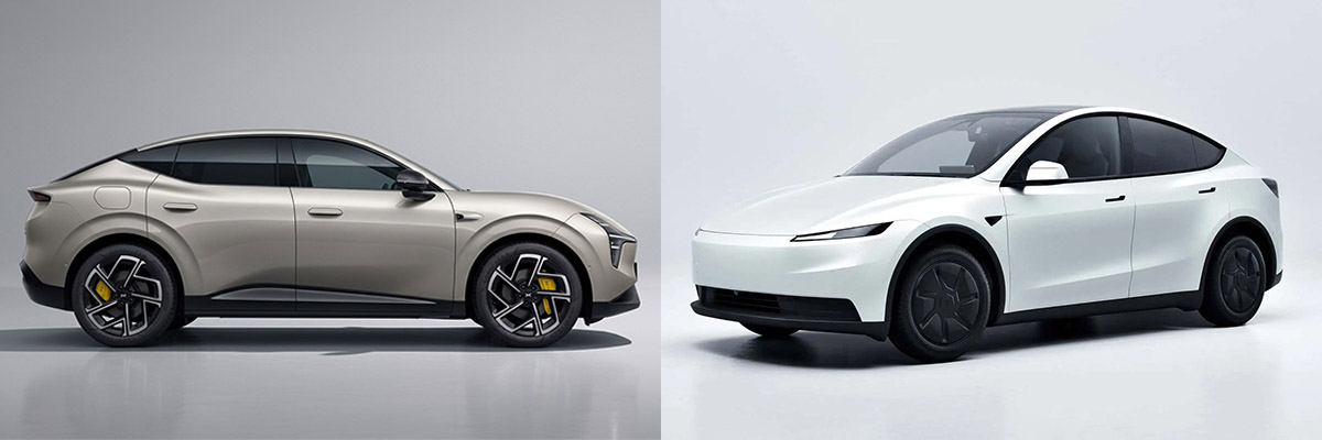 Xpeng L03 vs Tesla Model Y Standar