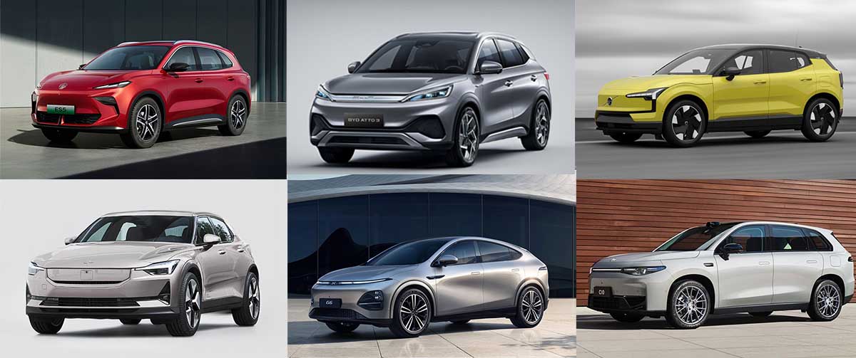 Marcas y modelos de coches eléctricos chinos en España